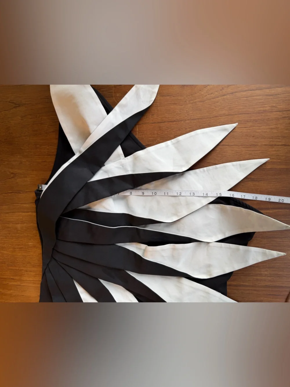 AKIRA Draco Pointed Mini Dress Black White Sculptural One Shoulder Size XL - Picture 9 of 12